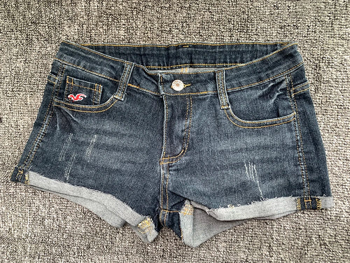 Summer Korean Sexy Low Waist Women Denim Shorts American Lady Y2K